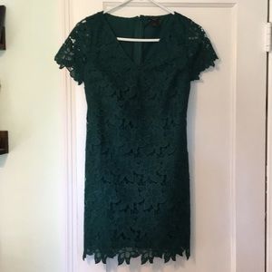 Hunter green lace dress